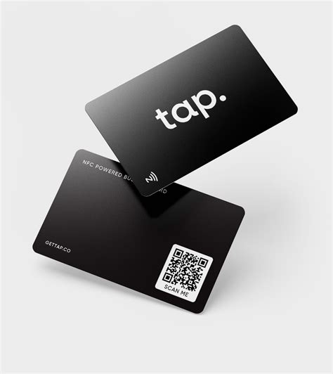 black nfc card|tap on visiting card.